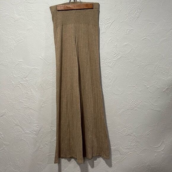Free People knit flare leg pants size medium - Picture 1 of 6